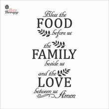 Load image into Gallery viewer, Bless The Food Before Us V5 Wall Decal Decotherapy