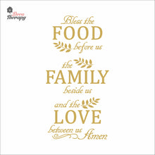 Load image into Gallery viewer, Bless The Food Before Us V5 Wall Decal Decotherapy