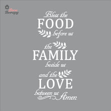 Load image into Gallery viewer, Bless The Food Before Us V5 Wall Decal Decotherapy