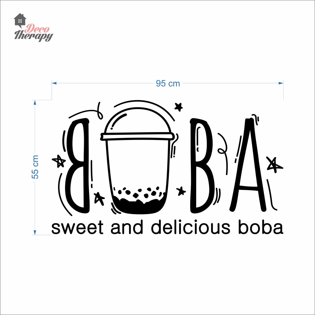 Boba Sweet and Delicious Wall Decal Decotherapy