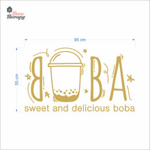 Load image into Gallery viewer, Boba Sweet and Delicious Wall Decal Decotherapy