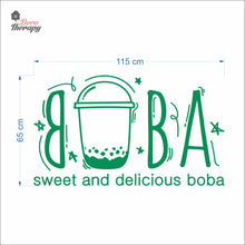 Load image into Gallery viewer, Boba Sweet and Delicious Wall Decal Decotherapy