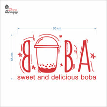 Load image into Gallery viewer, Boba Sweet and Delicious Wall Decal Decotherapy