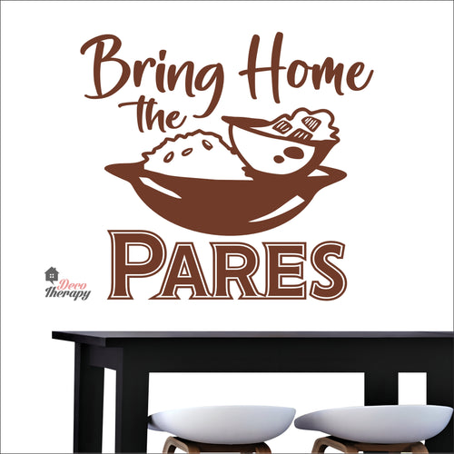 Bring Home The Pares Wall Decal Decotherapy