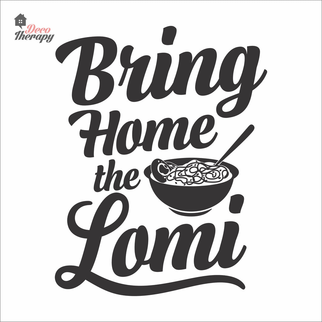 Bring Home The Lomi V2 Wall Decal Decotherapy