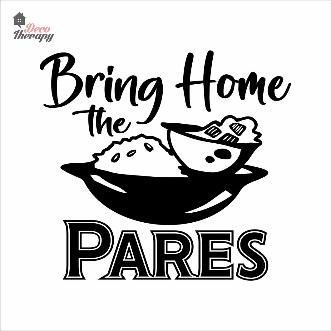 Bring Home The Pares Wall Decal Decotherapy