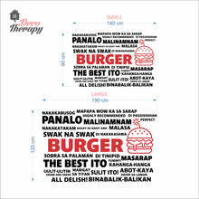 Load image into Gallery viewer, Burger The Best Ito Masarap Abot Kaya Wall Decal