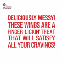 Load image into Gallery viewer, Chicken Wings Deliciously Messy Finger Lickin Treat Wall Decal
