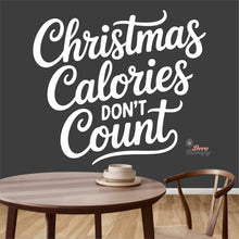 Load image into Gallery viewer, Christmas Calories Don&#39;t Count Wall Decal Decotherapy