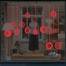 Load image into Gallery viewer, Christmas Hanging Balls Wall Decal Decotherapy
