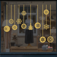 Load image into Gallery viewer, Christmas Hanging Balls Wall Decal Decotherapy