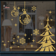 Load image into Gallery viewer, Christmas Snowflakes Sparkling Wall Decal Decotherapy