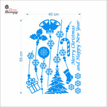 Load image into Gallery viewer, Christmas Happy New Year Tree Bell Stocking Wall Decal Decotherapy