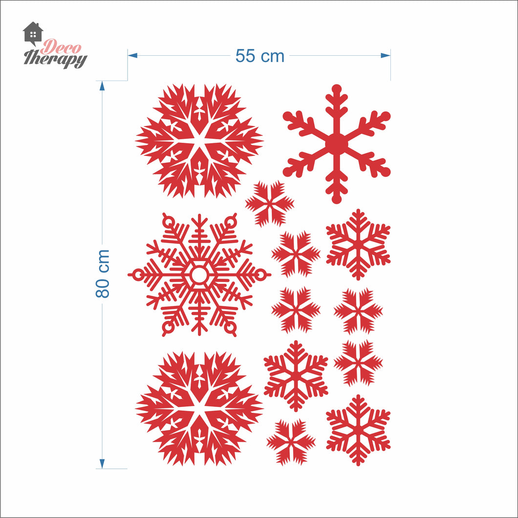 Christmas Snowflakes V1 Wall Decal Decotherapy