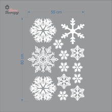 Load image into Gallery viewer, Christmas Snowflakes V1 Wall Decal Decotherapy