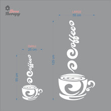 Load image into Gallery viewer, Coffee Smoke Cup Wall Decal Decotherapy