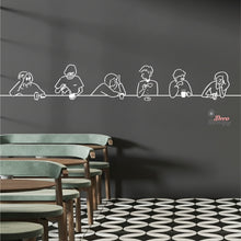 Load image into Gallery viewer, Coffee Tea Group Of People Cafe Dining Wall Decal Decotherapy