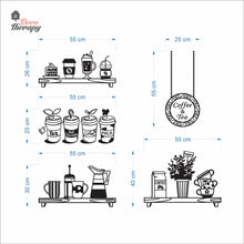 Load image into Gallery viewer, Coffee &amp; Tea Cafe Shop Window Creative Design Wall Decal Decotherapy