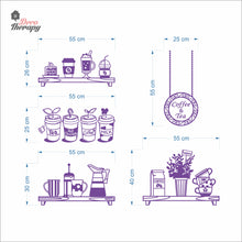 Load image into Gallery viewer, Coffee &amp; Tea Cafe Shop Window Creative Design Wall Decal Decotherapy