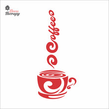 Load image into Gallery viewer, Coffee Smoke Cup Wall Decal Decotherapy