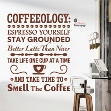 Load image into Gallery viewer, Coffeeology Espresso Yourself Stay Grounded Smell The Coffee Wall Decal Decotherapy