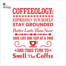 Load image into Gallery viewer, Coffeeology Espresso Yourself Stay Grounded Smell The Coffee Wall Decal Decotherapy