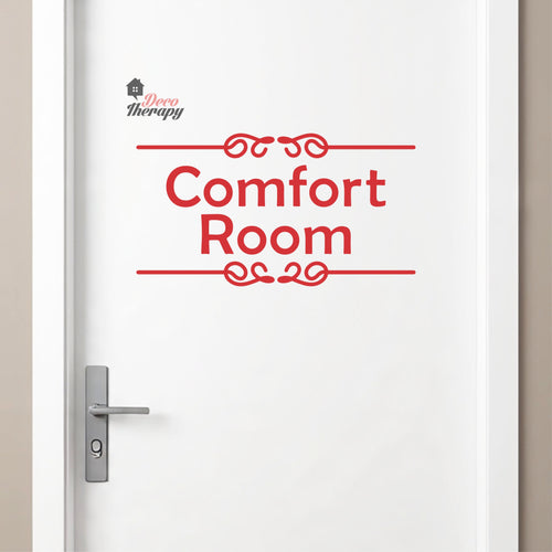 Comfort Room Sign Sticker Self-Adhesive Decotherapy