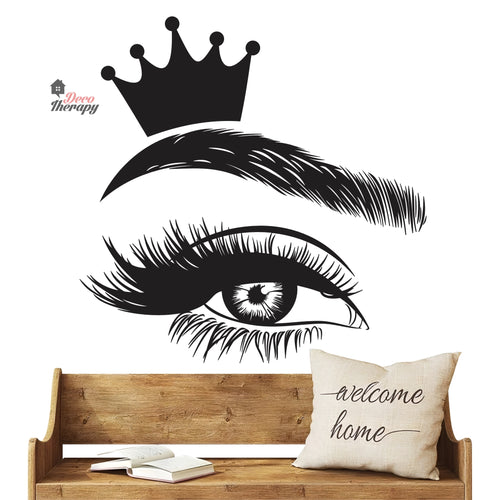 Crown Lash & Brows Wall Decal Decotherapy