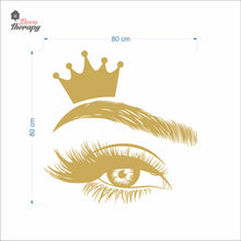 Load image into Gallery viewer, Crown Lash &amp; Brows Wall Decal Decotherapy