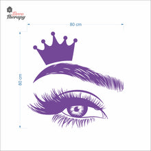 Load image into Gallery viewer, Crown Lash &amp; Brows Wall Decal Decotherapy