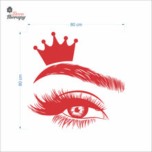 Load image into Gallery viewer, Crown Lash &amp; Brows Wall Decal Decotherapy