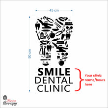 Load image into Gallery viewer, Customized Dental Clinic Name Design Wall Decal