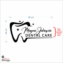 Load image into Gallery viewer, Customized Name Dental Care Design Wall Decal