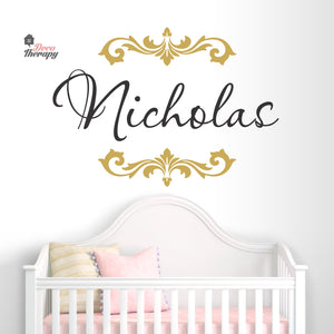 Customized Name Isabella Monique Design Wall Decal