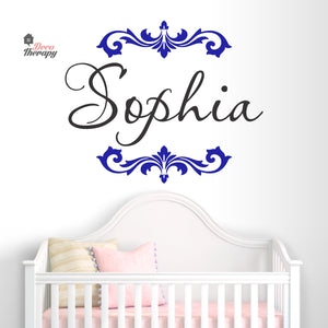 Customized Name Isabella Monique Design Wall Decal