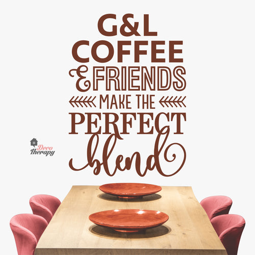 Customized Name Make The Perfect Blend Wall Decal Decotherapy