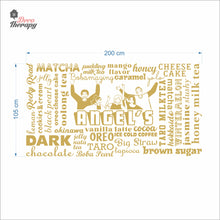 Load image into Gallery viewer, Customized Cafe Restaurant Menu Wall Decal Decotherapy