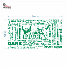 Load image into Gallery viewer, Customized Cafe Restaurant Menu Wall Decal Decotherapy