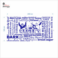 Load image into Gallery viewer, Customized Cafe Restaurant Menu Wall Decal Decotherapy
