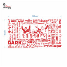 Load image into Gallery viewer, Customized Cafe Restaurant Menu Wall Decal Decotherapy