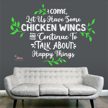 Load image into Gallery viewer, Customized Name Come Let Us Have Some Talk About Happy Things Wall Decal Decotherapy