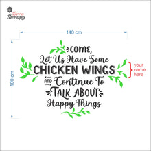 Load image into Gallery viewer, Customized Name Come Let Us Have Some Talk About Happy Things Wall Decal Decotherapy