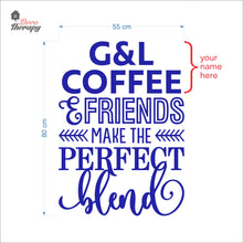 Load image into Gallery viewer, Customized Name Make The Perfect Blend Wall Decal Decotherapy