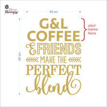 Load image into Gallery viewer, Customized Name Make The Perfect Blend Wall Decal Decotherapy
