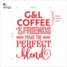 Load image into Gallery viewer, Customized Name Make The Perfect Blend Wall Decal Decotherapy