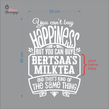 Load image into Gallery viewer, Customized Name You Can&#39;t Buy Happiness Wall Decal Decotherapy