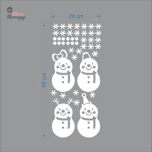 Load image into Gallery viewer, Cute Snowman Christmas Wall Decal Decotherapy
