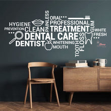 Load image into Gallery viewer, Dental Care Treatment  White Fresh Tooth Quote Wall Decal