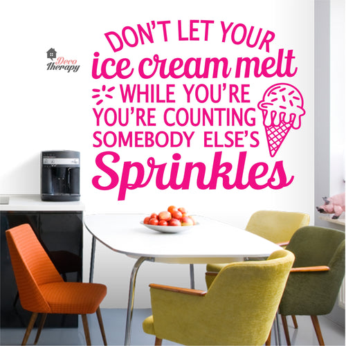 Don't Let Your Ice Cream Melt Wall Decal Decotherapy