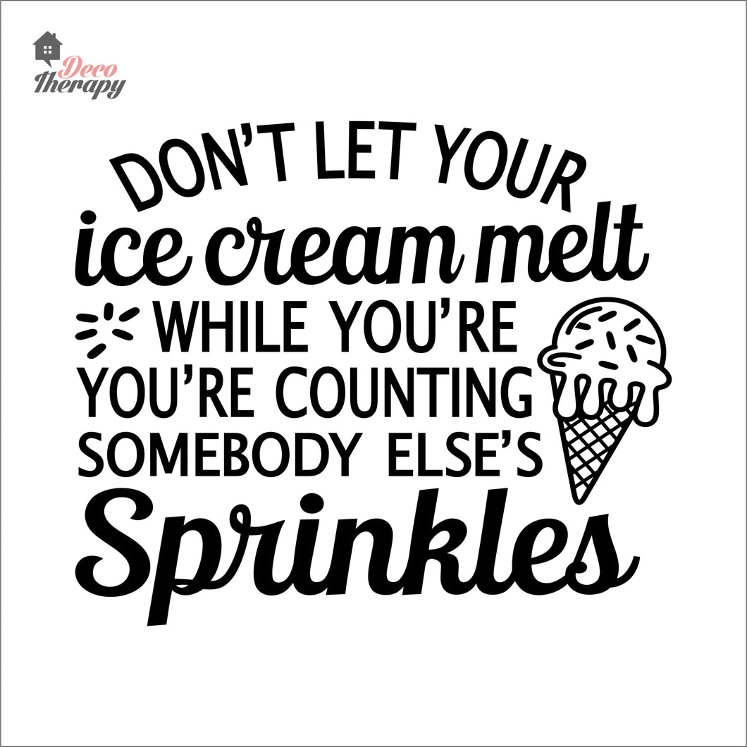 Don't Let Your Ice Cream Melt Wall Decal Decotherapy